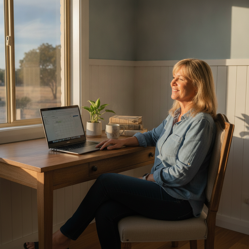 Computer cleaning in Goolma (2852) — a local resident at home with a clean, fast, dust-free computer running cool and quiet
