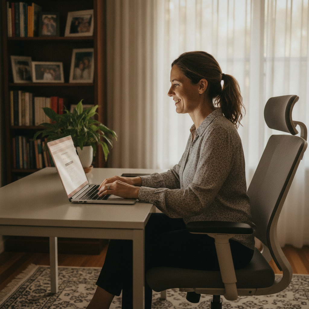 Computer cleaning in Gordon (2072) — a local resident at home with a clean, fast, dust-free computer running cool and quiet
