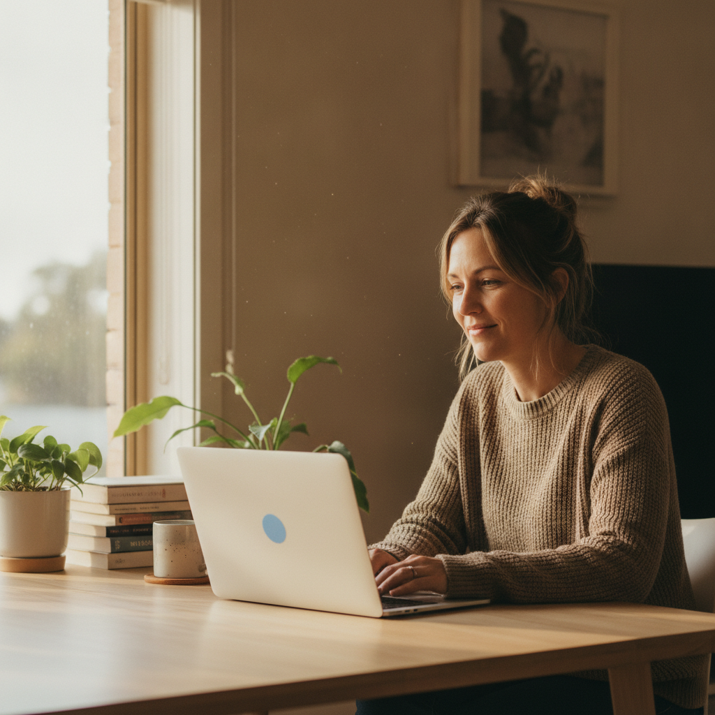 Computer cleaning in Goulburn (2580) — a local resident at home with a clean, fast, dust-free computer running cool and quiet