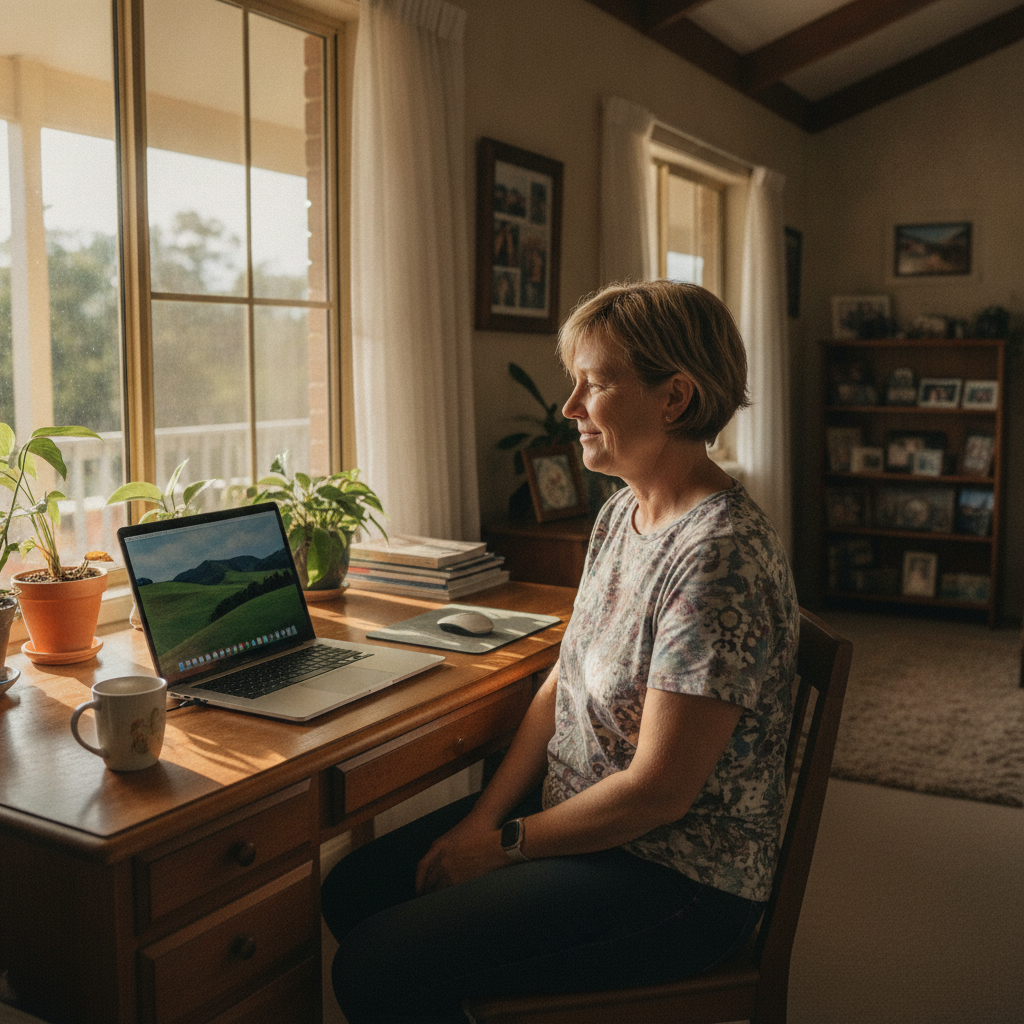 Computer cleaning in Gouldsville (2330) — a local resident at home with a clean, fast, dust-free computer running cool and quiet