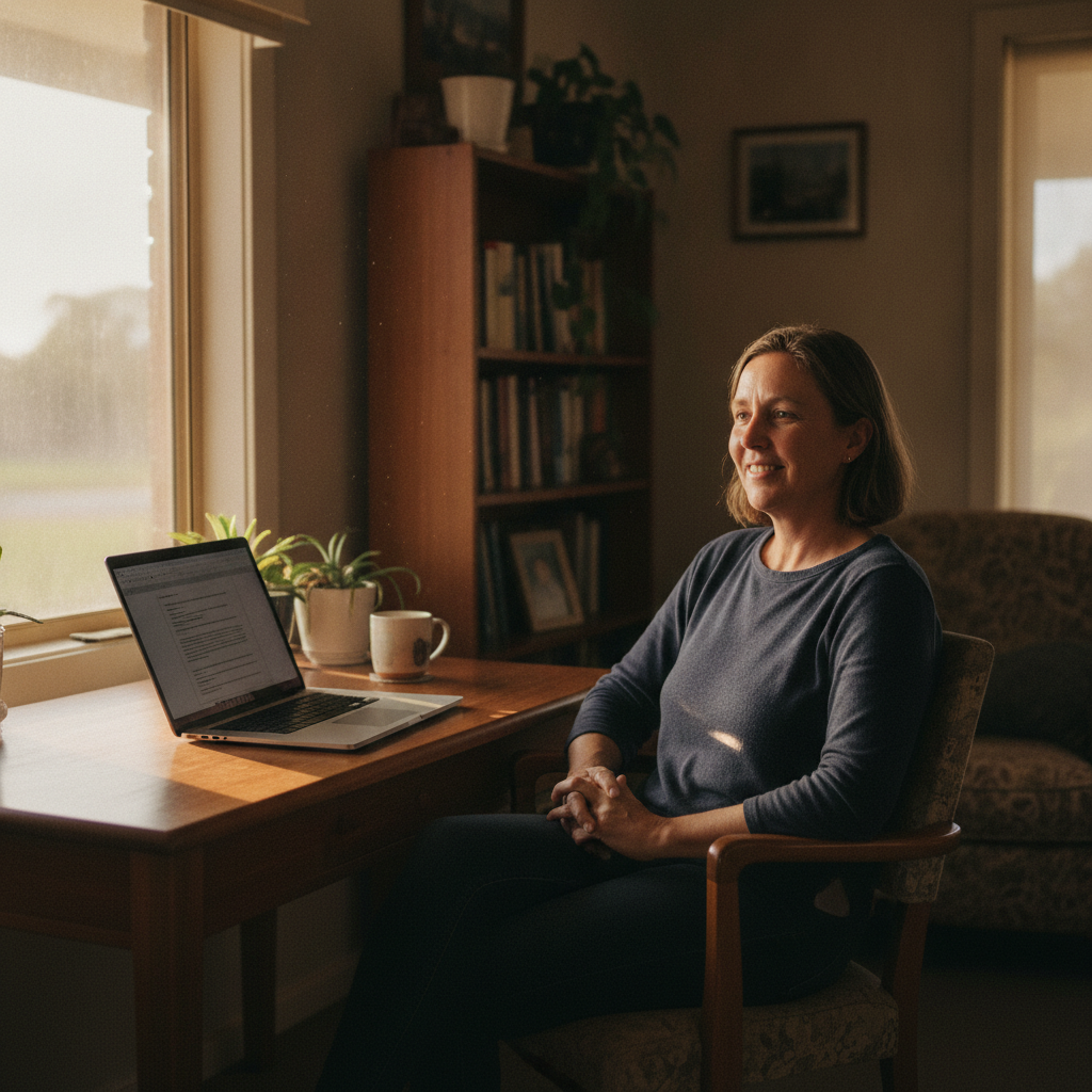 Computer cleaning in Greenethorpe (2809) — a local resident at home with a clean, fast, dust-free computer running cool and quiet