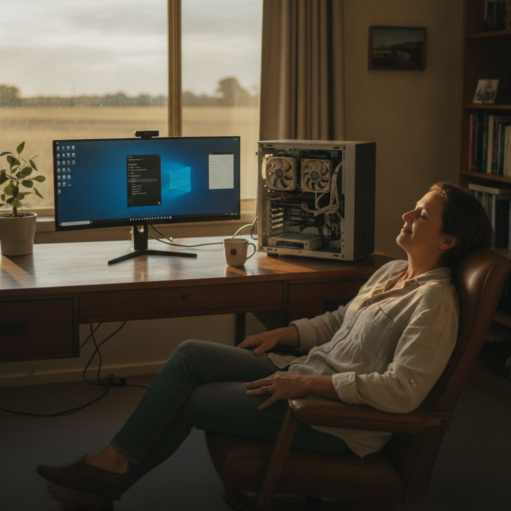 Laptop and desktop cleaning in Greenlands (2631) — an at-home owner pleased their computer runs cool and quiet again