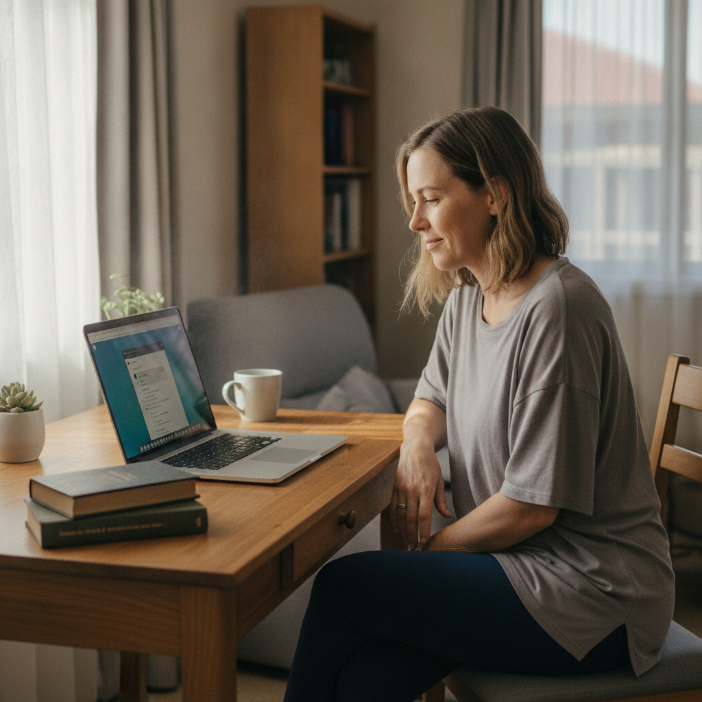 Computer cleaning in Hassall Grove (2761) — a local resident at home with a clean, fast, dust-free computer running cool and quiet