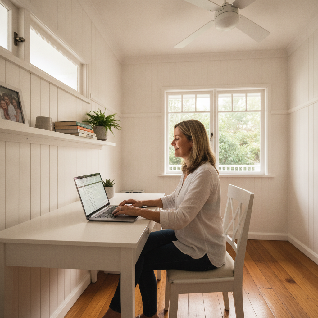 Computer cleaning in Hendra (4011) — a local resident at home with a clean, fast, dust-free computer running cool and quiet