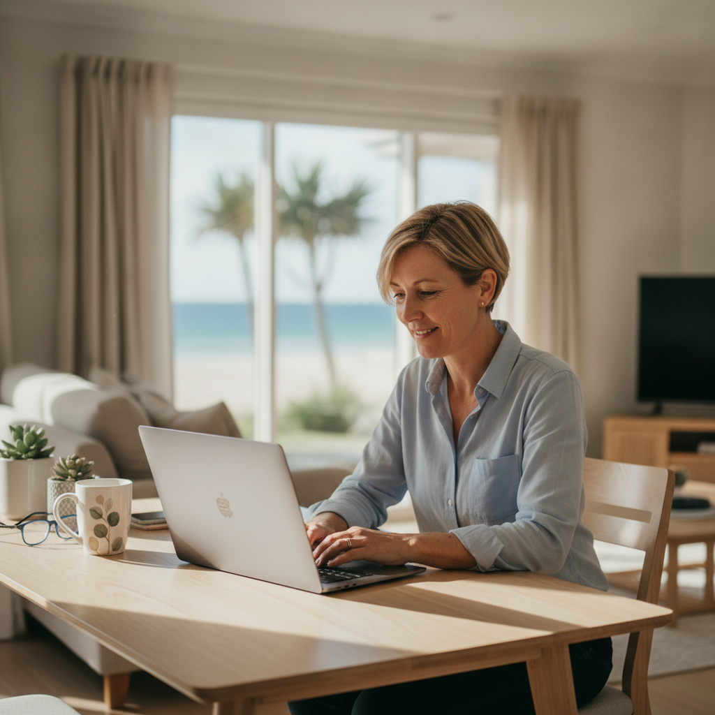 Computer cleaning in Henley Beach (5022) — a local resident at home with a clean, fast, dust-free computer running cool and quiet