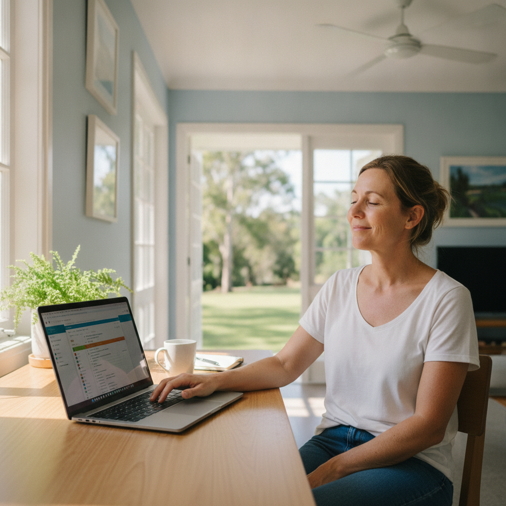 Computer cleaning in Highvale (4520) — a local resident at home with a clean, fast, dust-free computer running cool and quiet