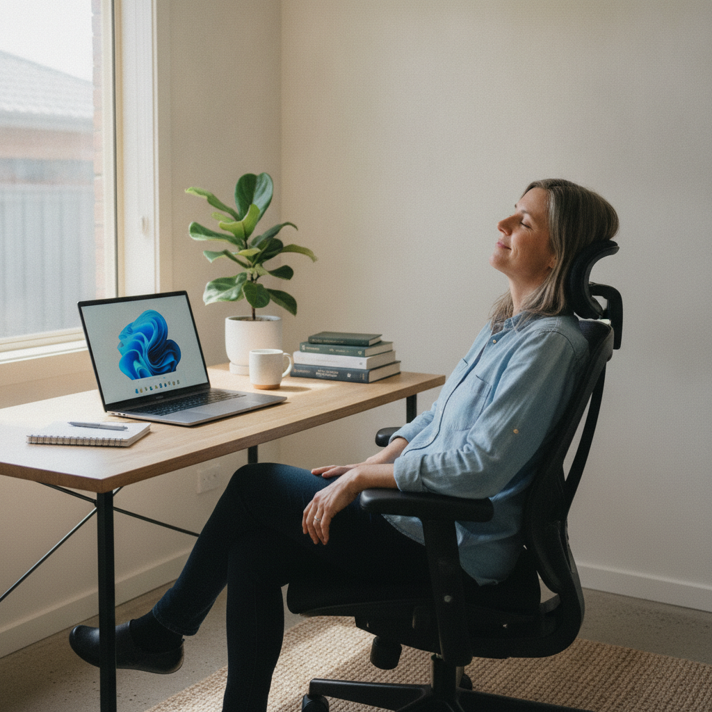 Computer cleaning in Hillsdale (2036) — a local resident at home with a clean, fast, dust-free computer running cool and quiet