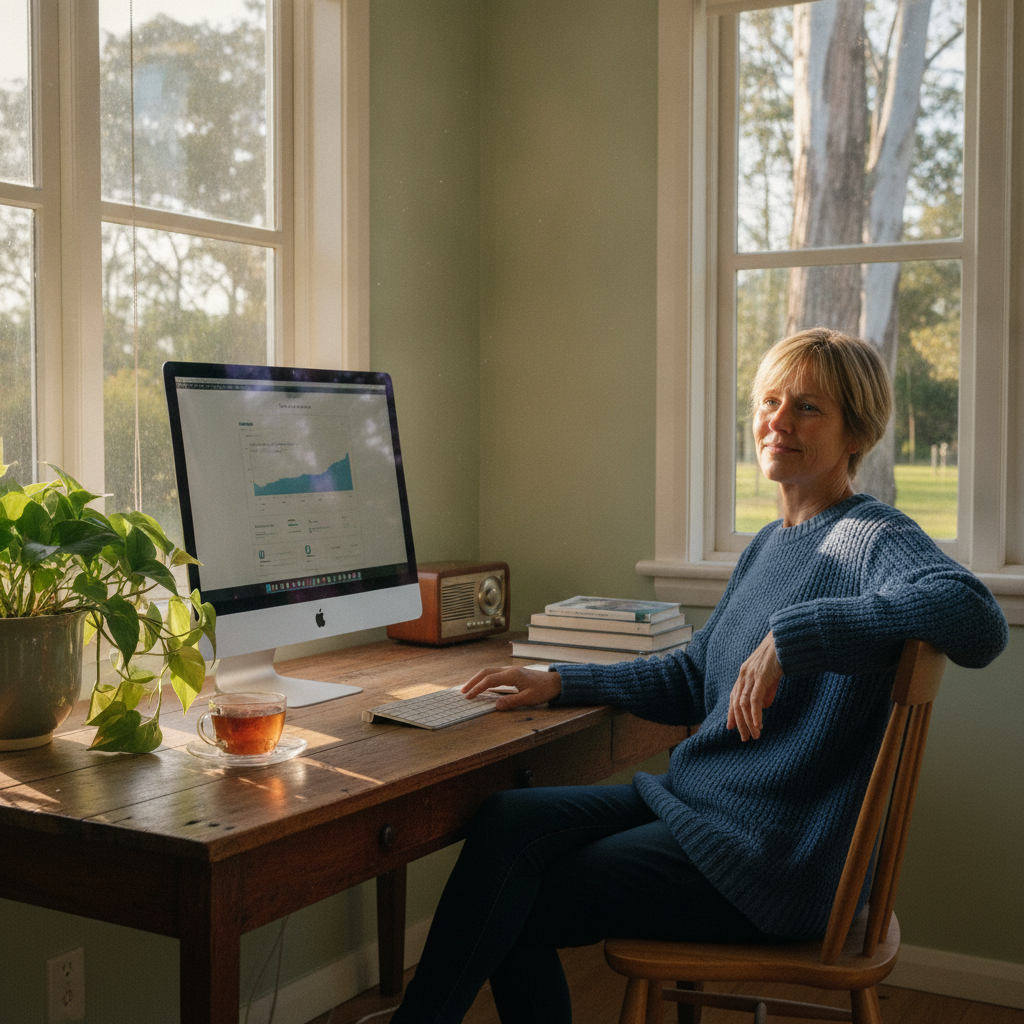 Computer cleaning in Invermay (7248) — a local resident at home with a clean, fast, dust-free computer running cool and quiet