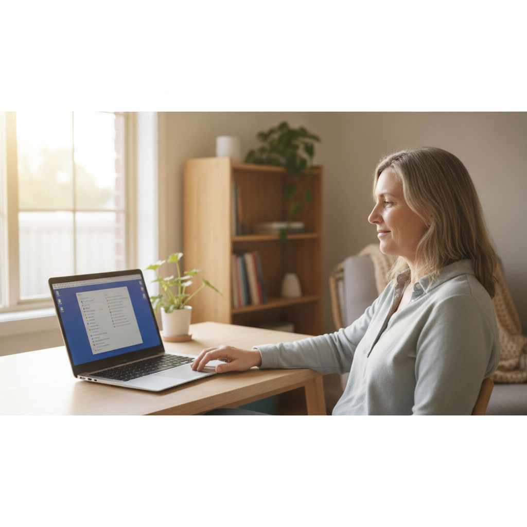 Computer cleaning in Irvington (2470) — a local resident at home with a clean, fast, dust-free computer running cool and quiet