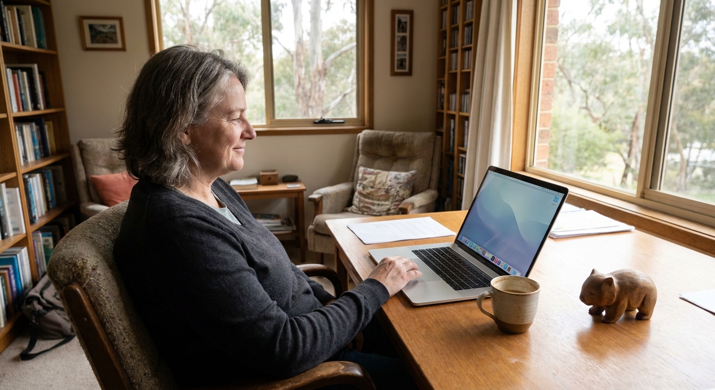 Computer cleaning in Kangaroo Ground (3097) — a local resident at home with a clean, fast, dust-free computer running cool and quiet