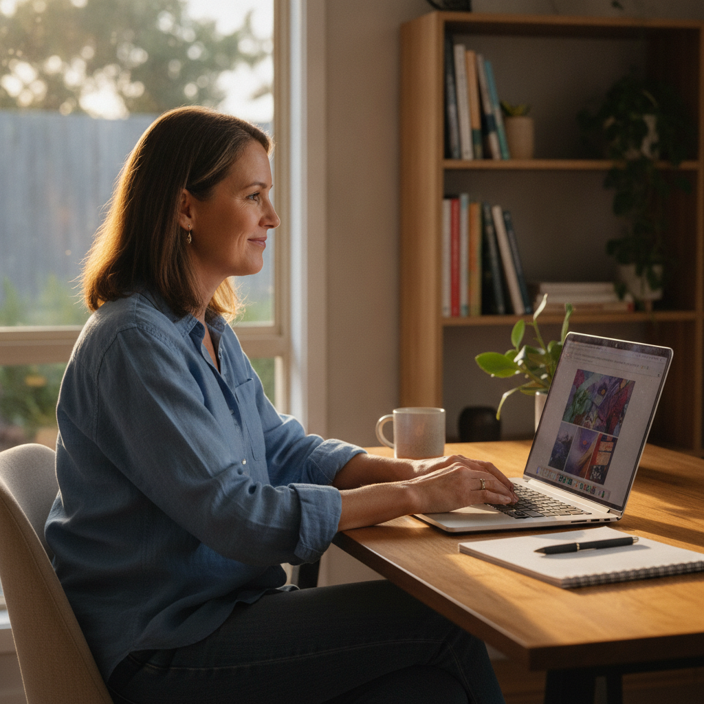 Computer cleaning in Kellyville (2155) — a local resident at home with a clean, fast, dust-free computer running cool and quiet