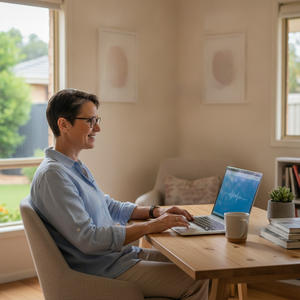 Computer cleaning in Kenwick (6107) — a local resident at home with a clean, fast, dust-free computer running cool and quiet