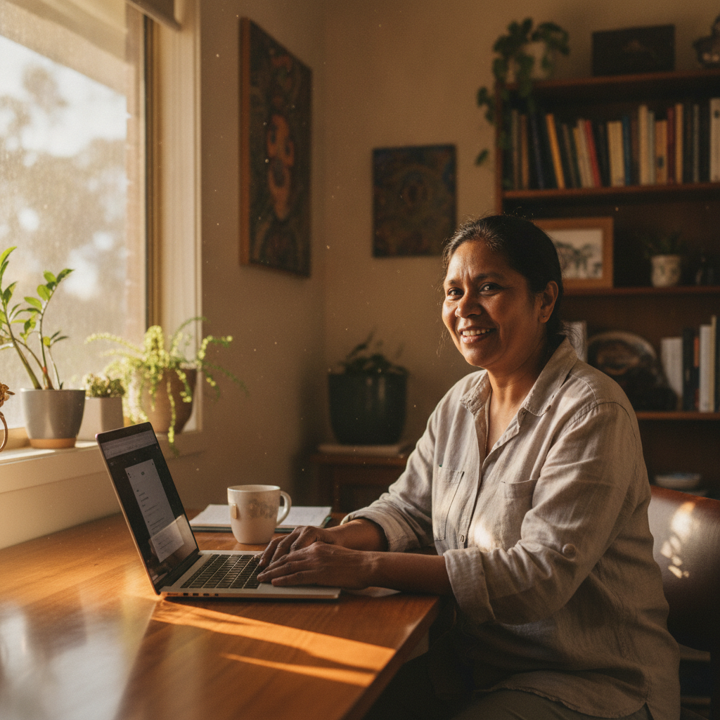 Computer cleaning in Kinchela (2440) — a local resident at home with a clean, fast, dust-free computer running cool and quiet
