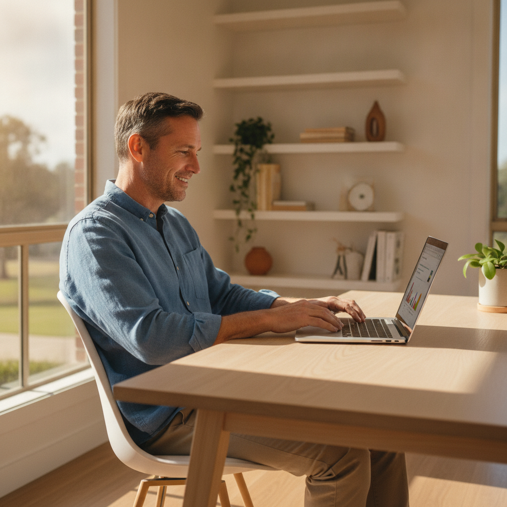 Computer cleaning in Kings Park (6005) — a local resident at home with a clean, fast, dust-free computer running cool and quiet