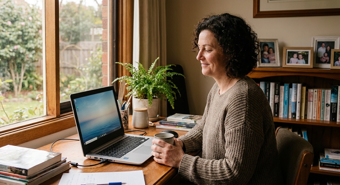 Computer cleaning in Kingsbury (3083) — a local resident at home with a clean, fast, dust-free computer running cool and quiet