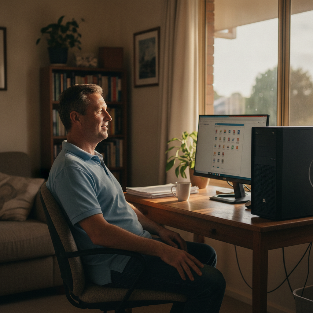 Laptop and desktop cleaning in Kingsford (5118) — an at-home owner pleased their computer runs cool and quiet again