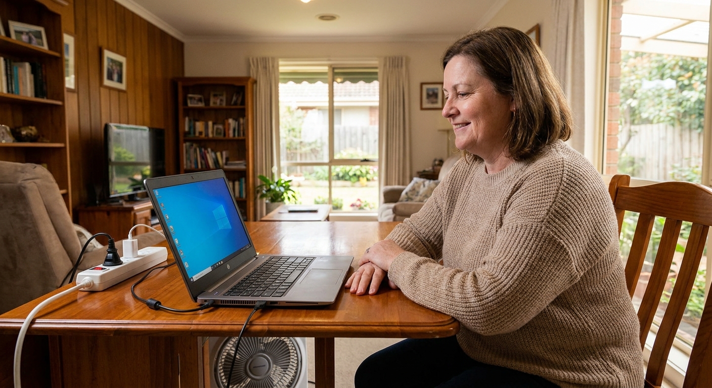 Laptop and desktop cleaning in Knoxfield (3180) — an at-home owner pleased their computer runs cool and quiet again