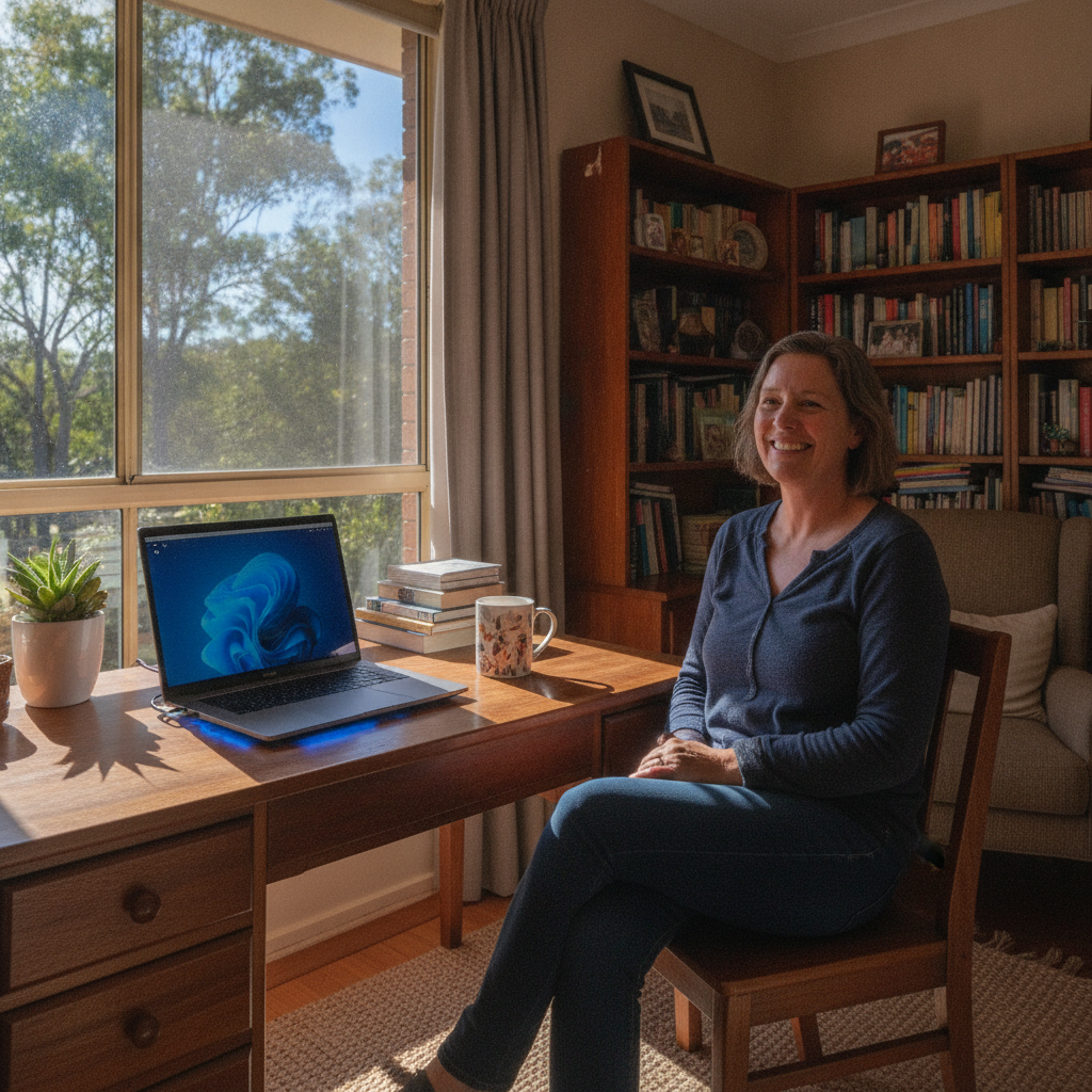 Computer cleaning in Kobble Creek (4520) — a local resident at home with a clean, fast, dust-free computer running cool and quiet