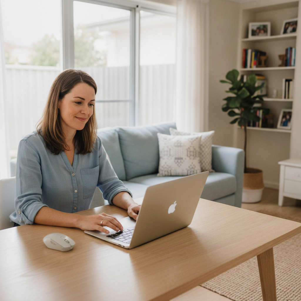 Computer cleaning in Kogarah Bay (2217) — a local resident at home with a clean, fast, dust-free computer running cool and quiet