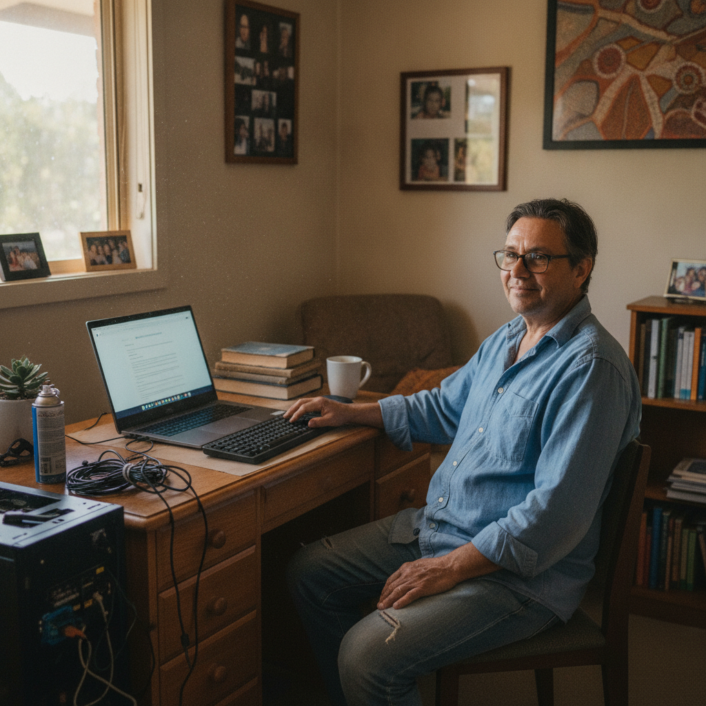 Laptop and desktop cleaning in Koreelah (2476) — an at-home owner pleased their computer runs cool and quiet again