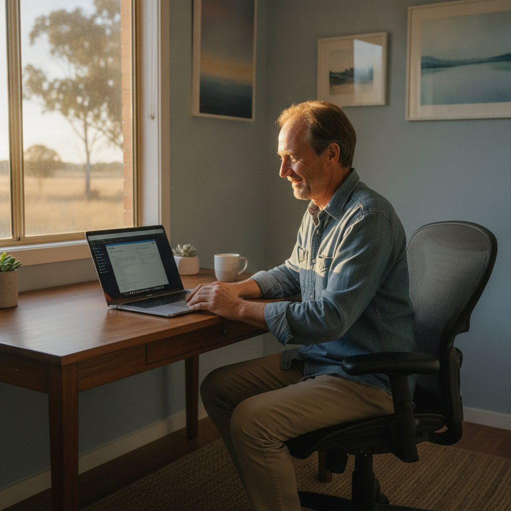 Computer cleaning in Kulwin (2835) — a local resident at home with a clean, fast, dust-free computer running cool and quiet