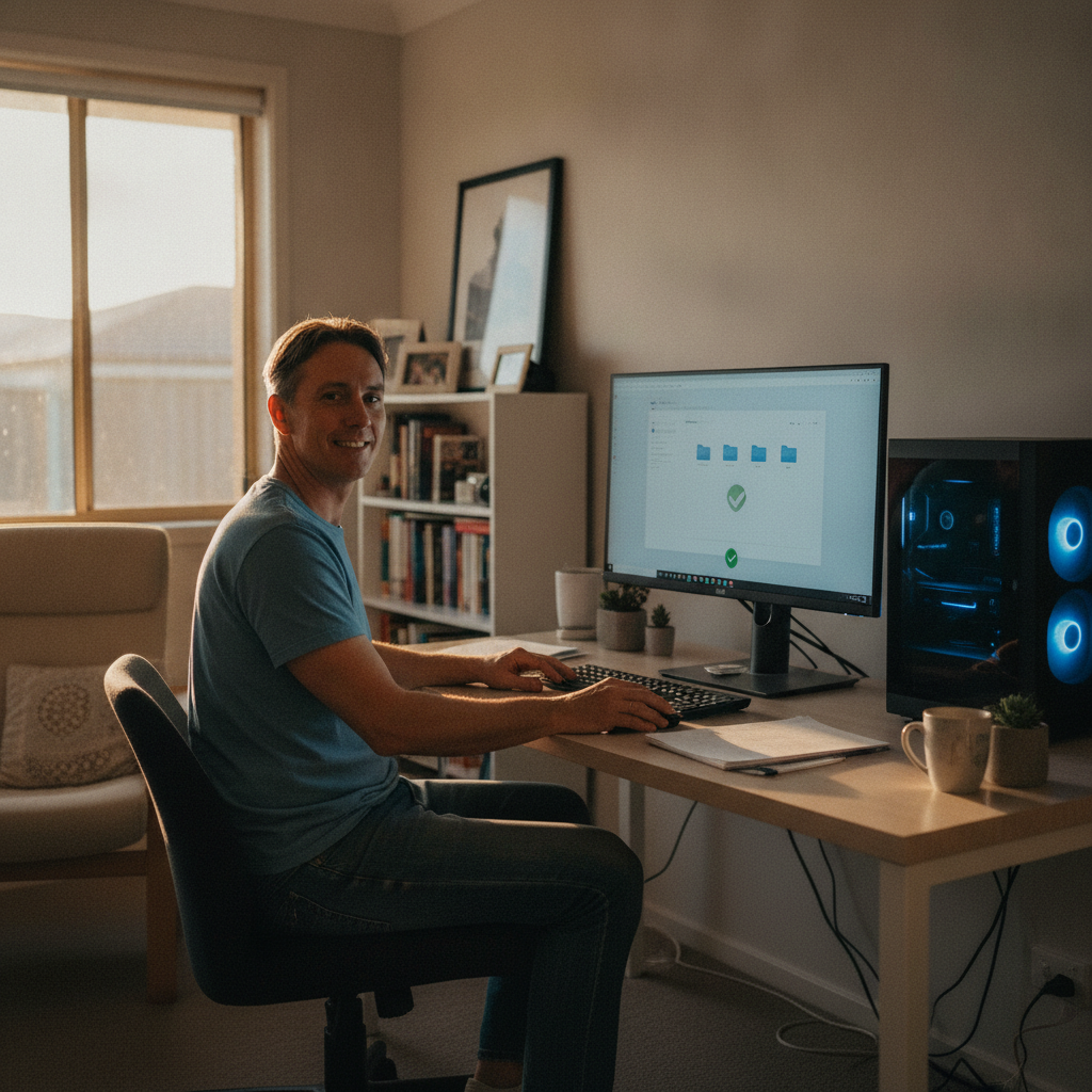 Laptop and desktop cleaning in Lakewood (2443) — an at-home owner pleased their computer runs cool and quiet again