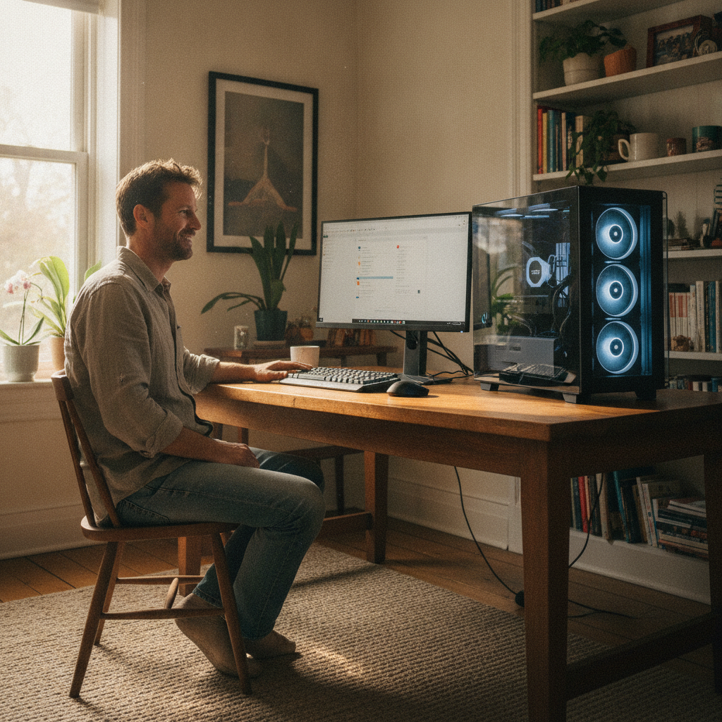 Laptop and desktop cleaning in Lansdowne (2430) — an at-home owner pleased their computer runs cool and quiet again