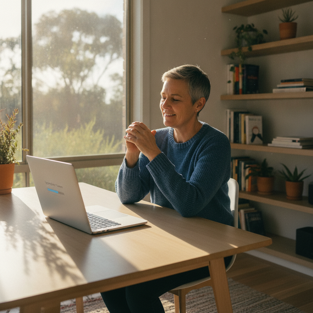 Computer cleaning in Lesmurdie (6076) — a local resident at home with a clean, fast, dust-free computer running cool and quiet