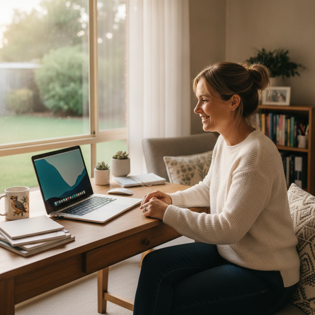 Computer cleaning in Letchworth (2620) — a local resident at home with a clean, fast, dust-free computer running cool and quiet
