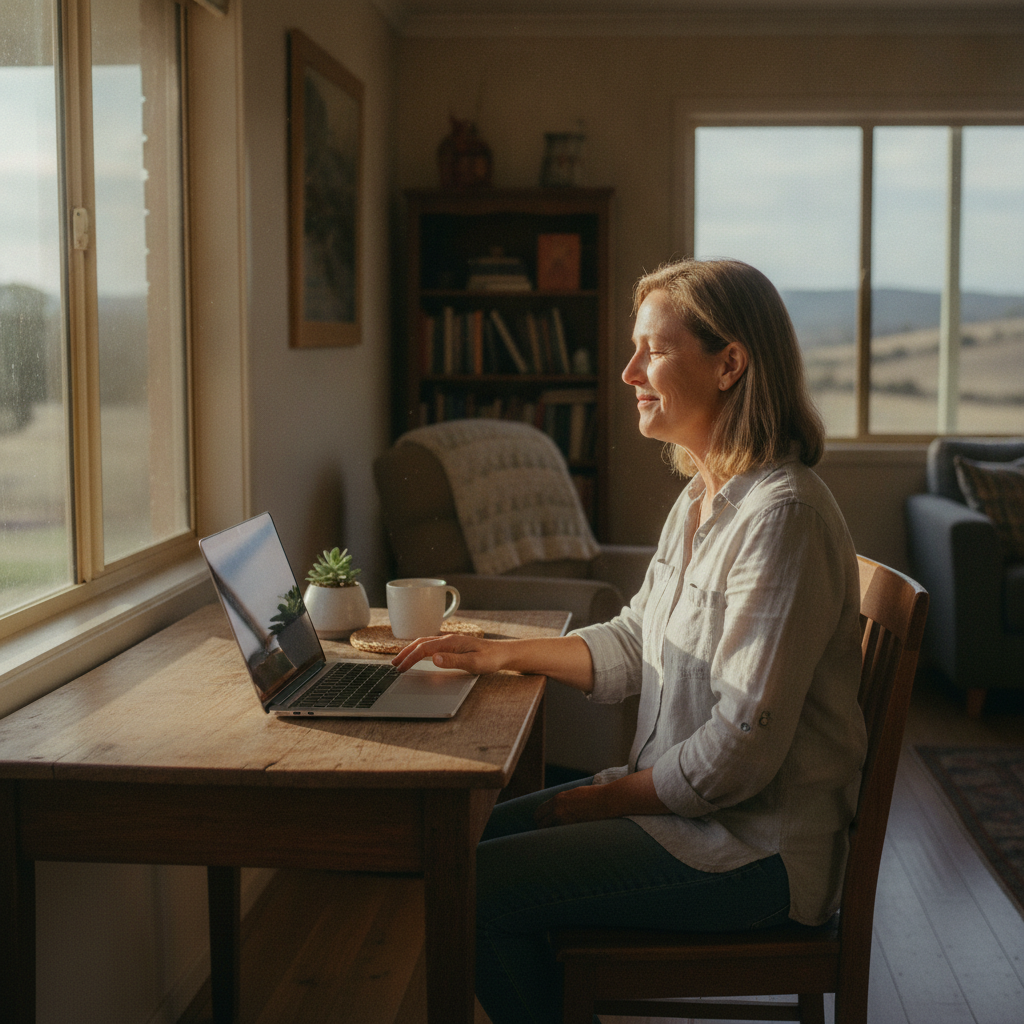 Computer cleaning in Limbri (2352) — a local resident at home with a clean, fast, dust-free computer running cool and quiet