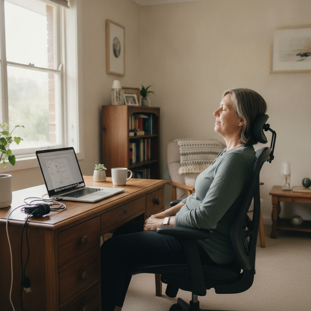 Computer cleaning in Liverpool South (2170) — a local resident at home with a clean, fast, dust-free computer running cool and quiet