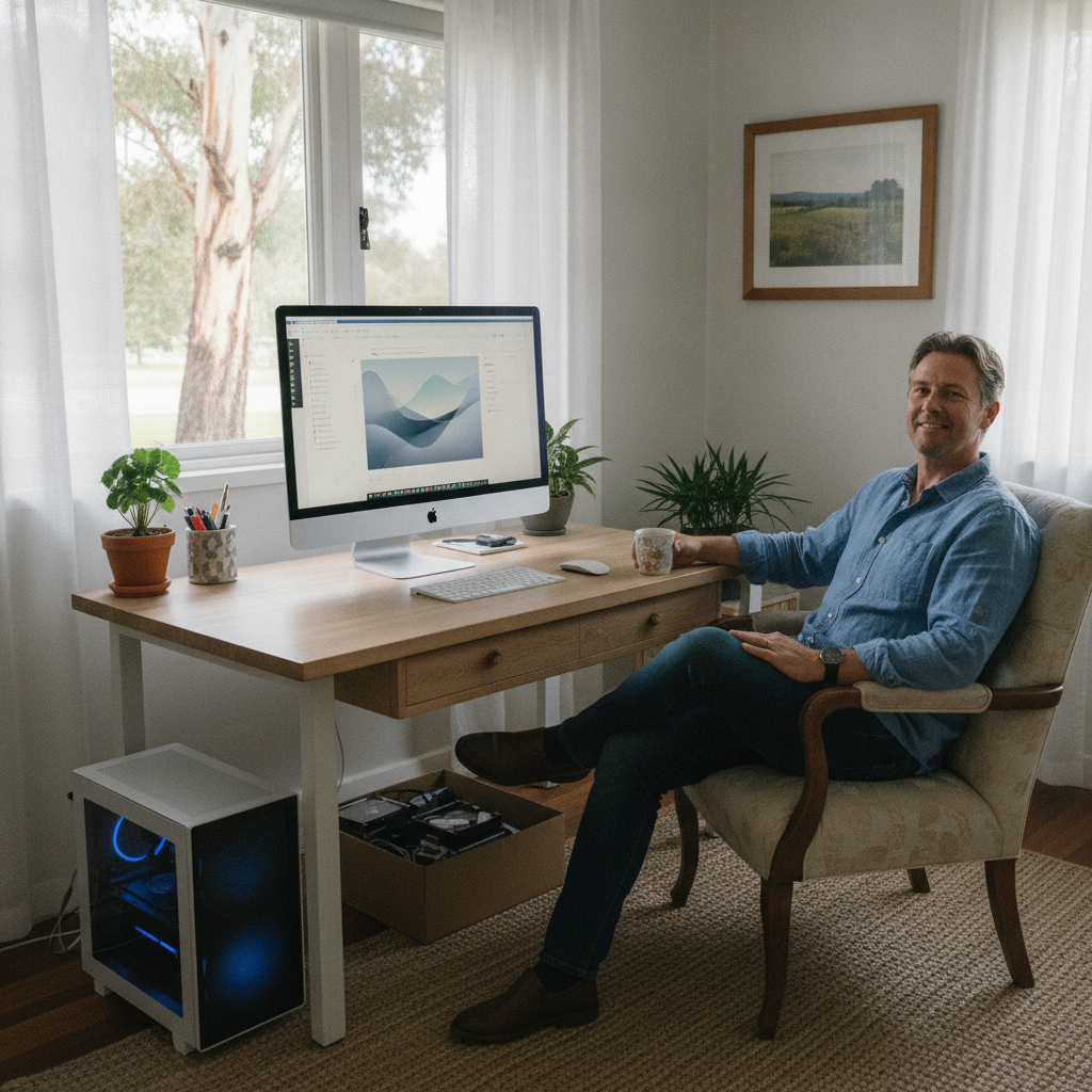 Laptop and desktop cleaning in Logie Brae (2713) — an at-home owner pleased their computer runs cool and quiet again