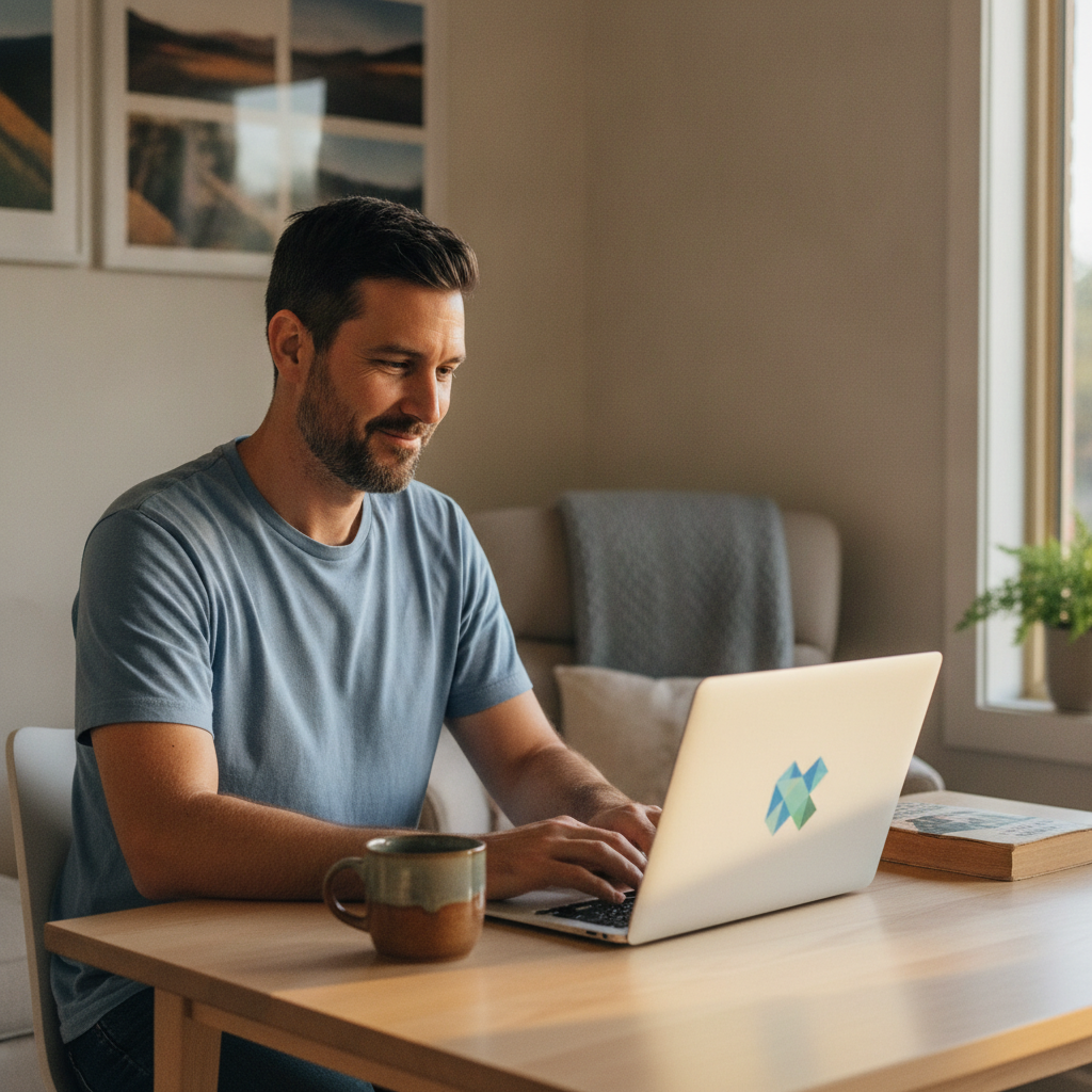 Professional computer clean-out in Long Plain (2629) — a happy New South Wales resident at home with a spotless, fast, quiet machine