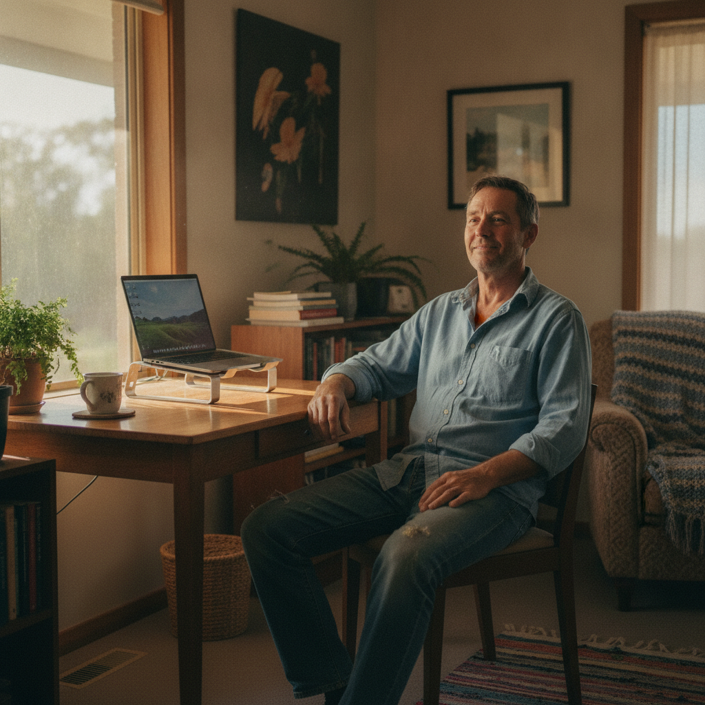 Computer cleaning in Loombah (2867) — a local resident at home with a clean, fast, dust-free computer running cool and quiet