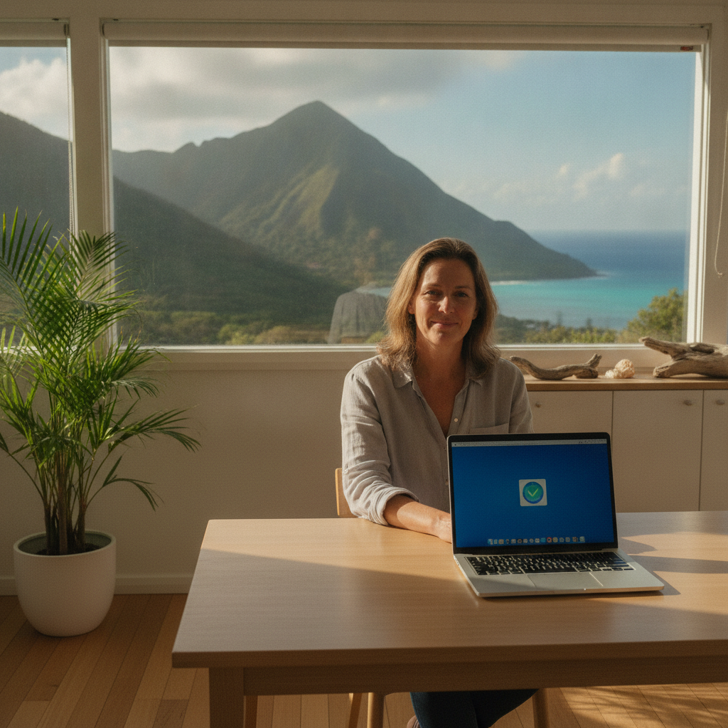 Professional computer clean-out in Lord Howe Island (2898) — a happy New South Wales resident at home with a spotless, fast, quiet machine