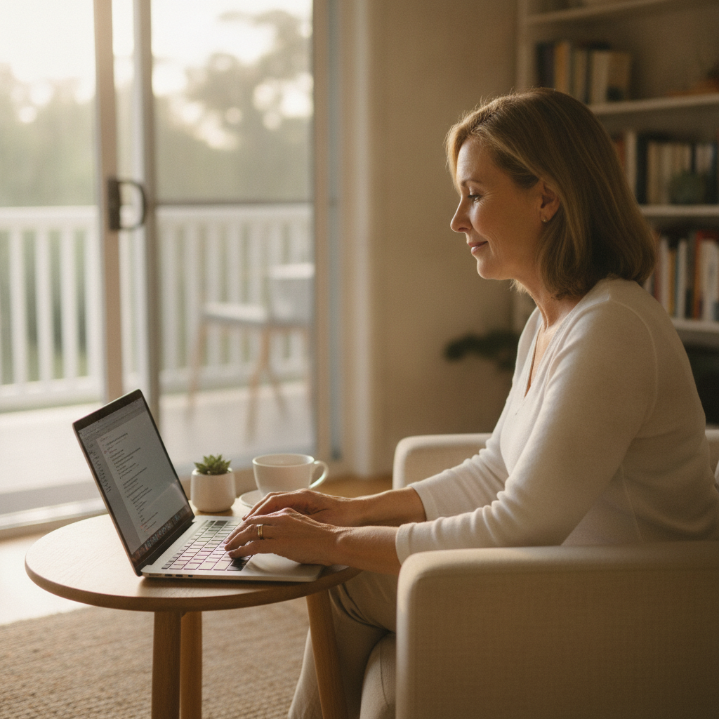 Computer cleaning in Lorne (2439) — a local resident at home with a clean, fast, dust-free computer running cool and quiet