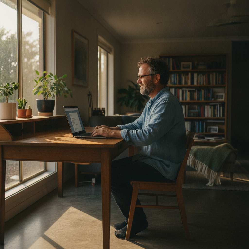 Computer cleaning in Lowlands (6330) — a local resident at home with a clean, fast, dust-free computer running cool and quiet