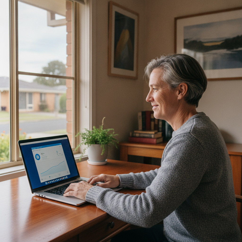 Computer cleaning in Lugarno (2210) — a local resident at home with a clean, fast, dust-free computer running cool and quiet