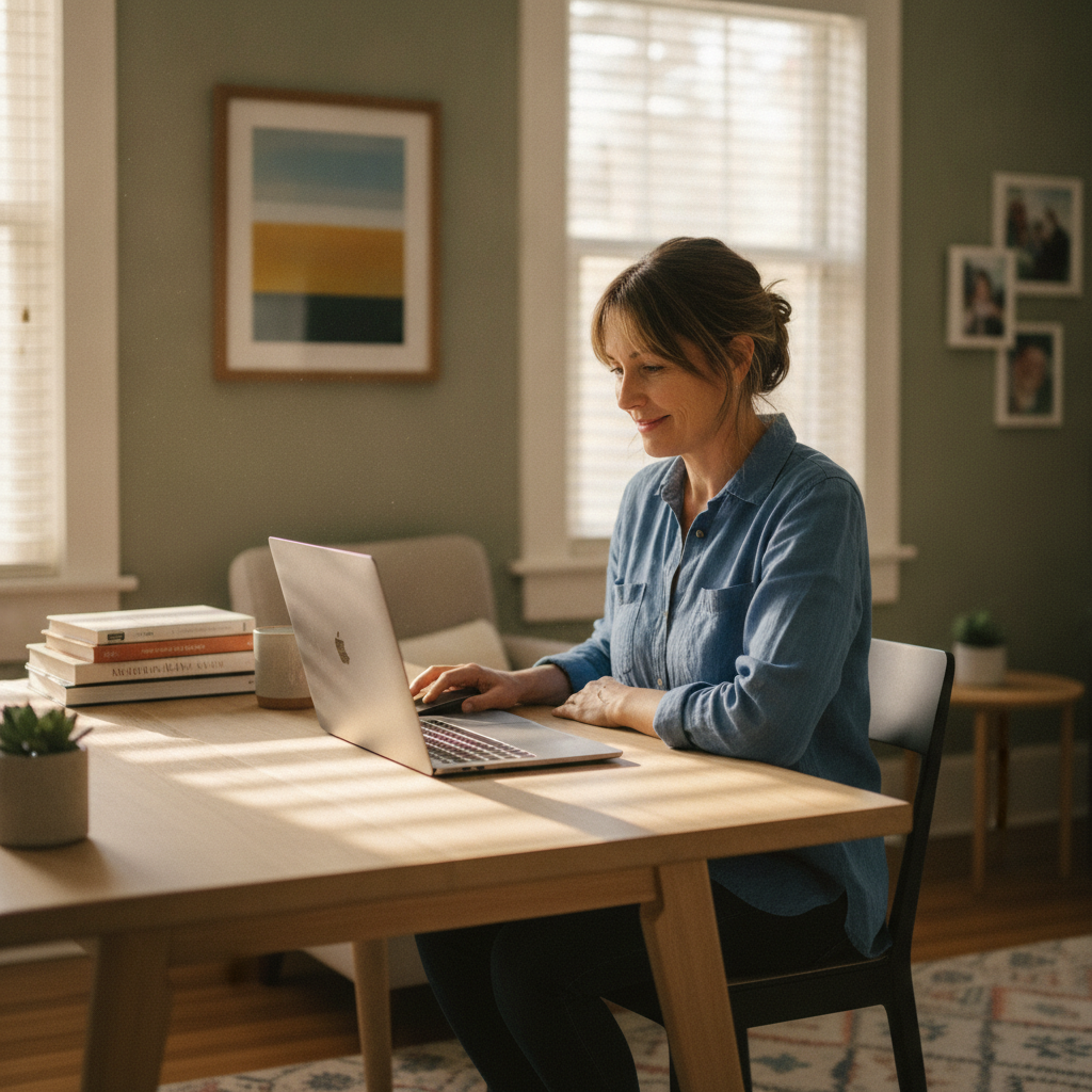 Computer cleaning in Lyndhurst (2797) — a local resident at home with a clean, fast, dust-free computer running cool and quiet