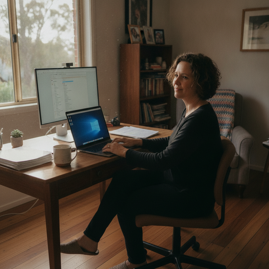 Computer cleaning in Magill South (5072) — a local resident at home with a clean, fast, dust-free computer running cool and quiet