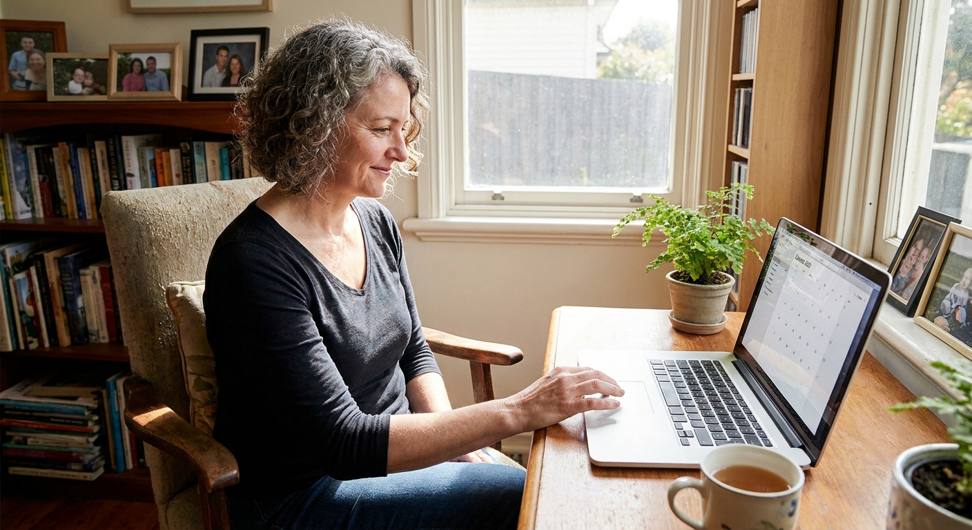 Computer cleaning in Maidstone (3012) — a local resident at home with a clean, fast, dust-free computer running cool and quiet