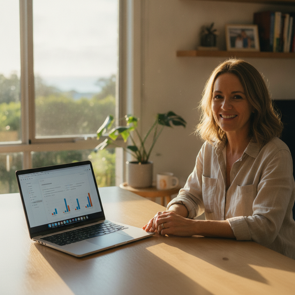 Professional computer clean-out in Manly Vale (2093) — a happy New South Wales resident at home with a spotless, fast, quiet machine