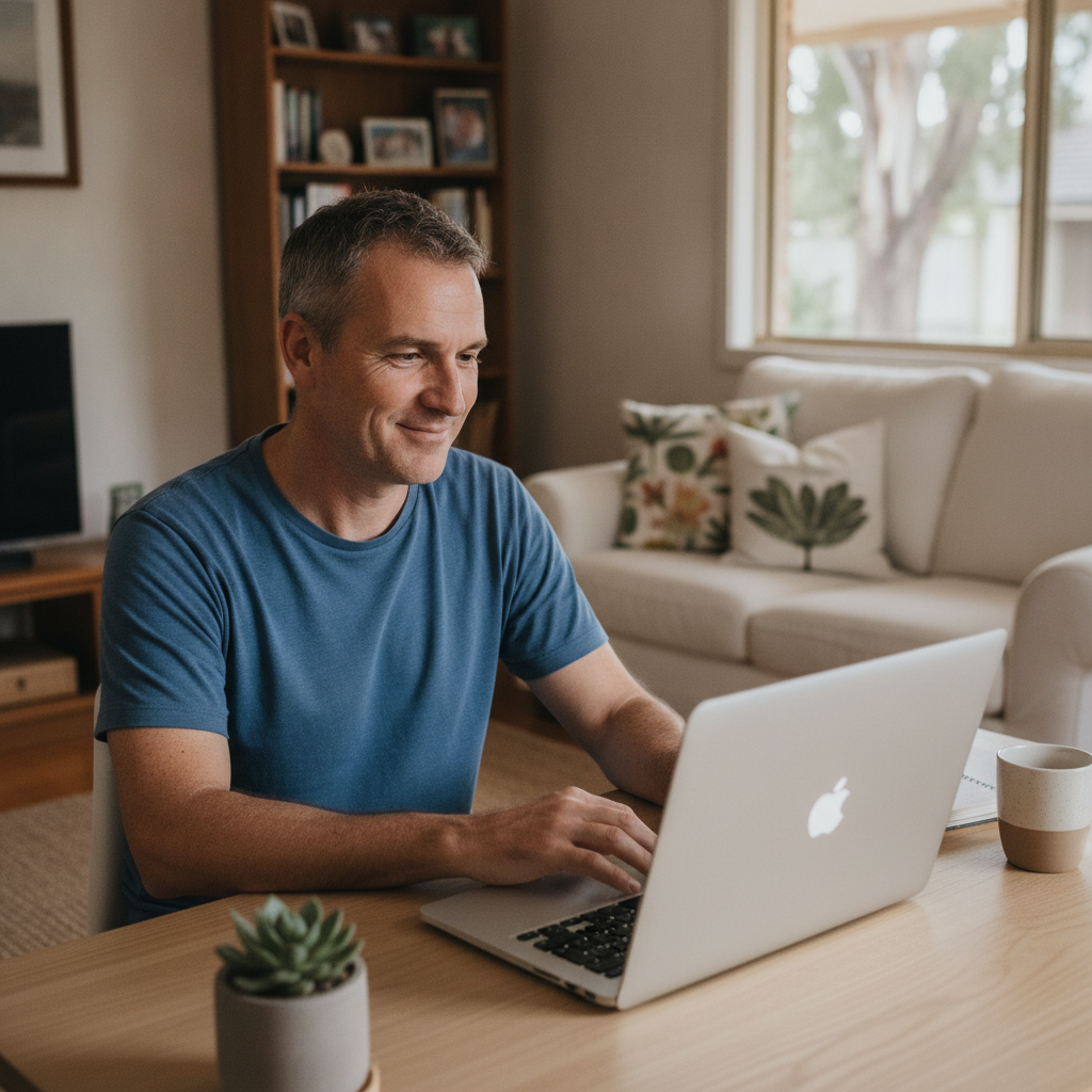 Computer cleaning in Marleston (5033) — a local resident at home with a clean, fast, dust-free computer running cool and quiet