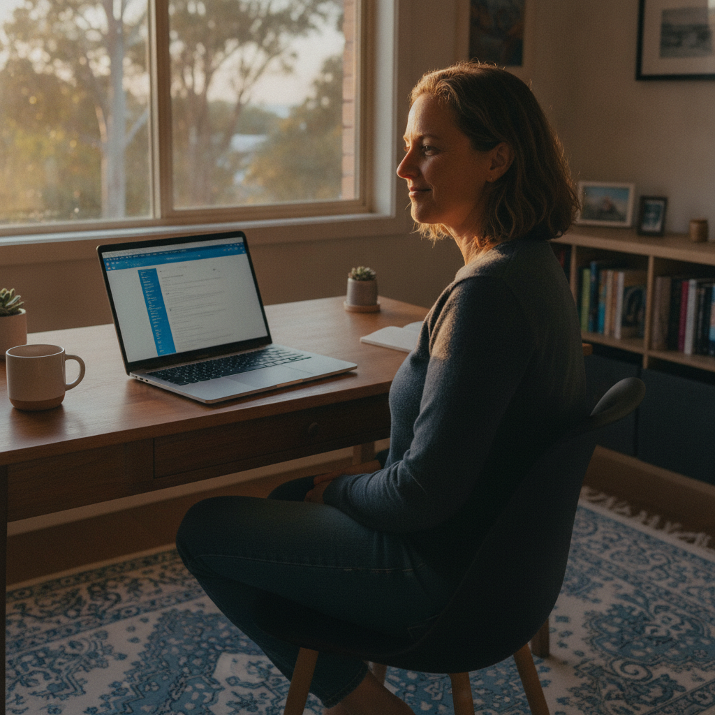Professional computer clean-out in Maroubra (2035) — a happy New South Wales resident at home with a spotless, fast, quiet machine