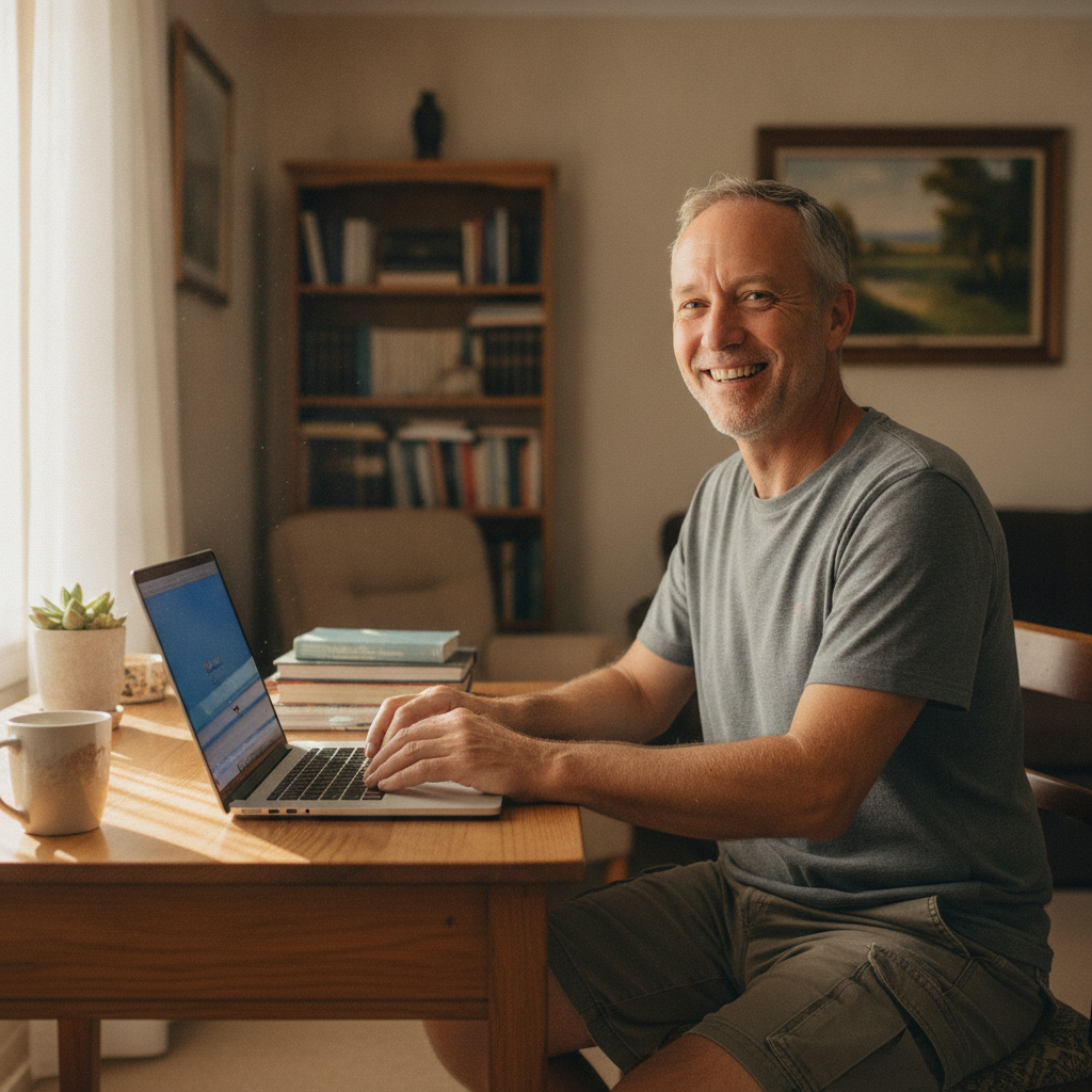 Computer cleaning in Maryvale (2820) — a local resident at home with a clean, fast, dust-free computer running cool and quiet