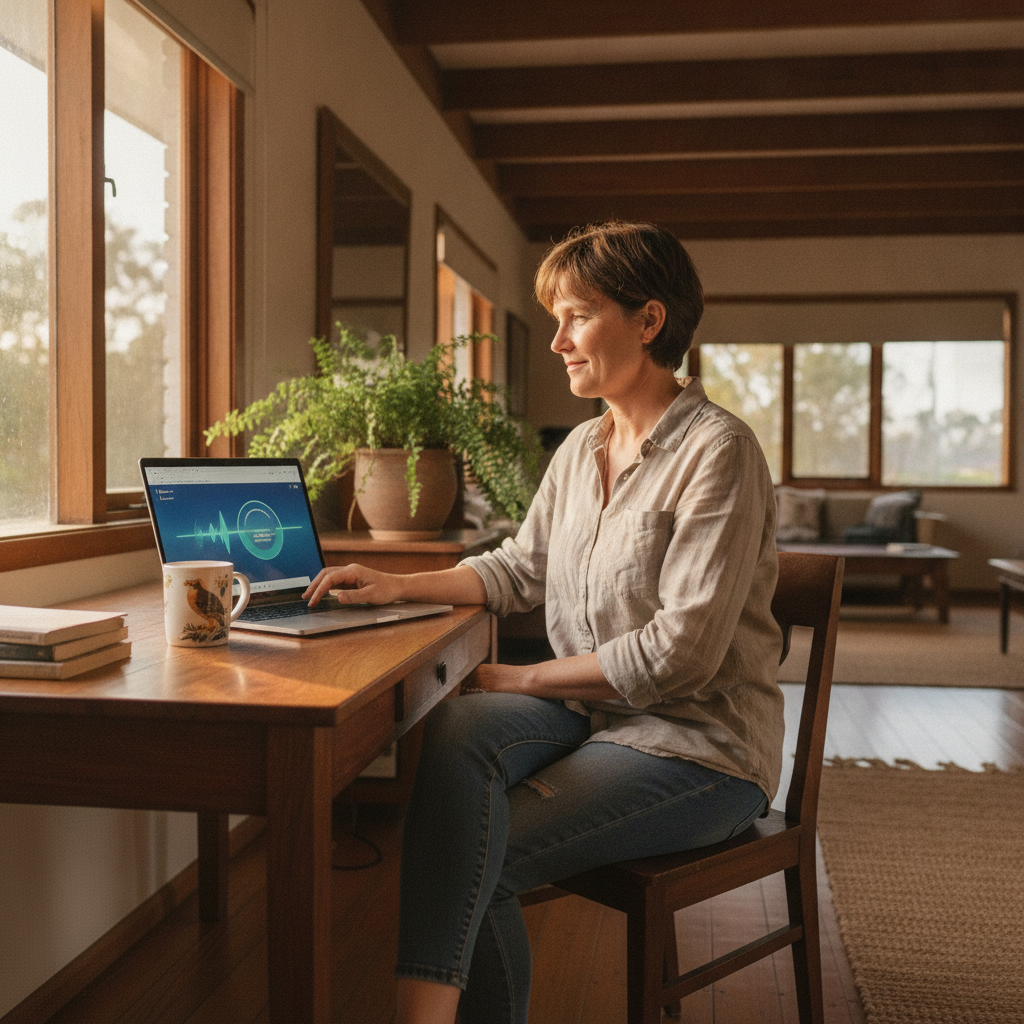 Computer cleaning in McLeans Ridges (2480) — a local resident at home with a clean, fast, dust-free computer running cool and quiet