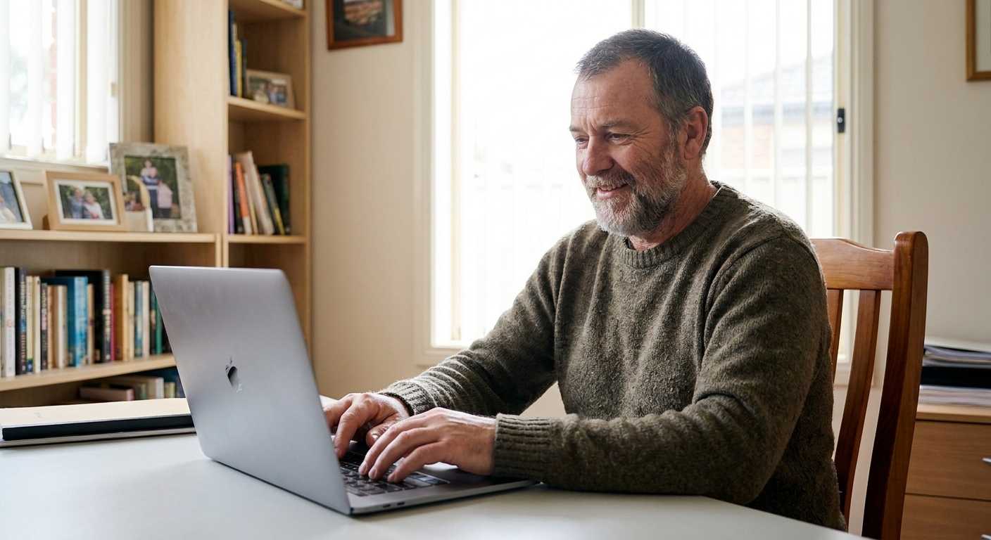 Computer cleaning in Meadow Heights (3048) — a local resident at home with a clean, fast, dust-free computer running cool and quiet