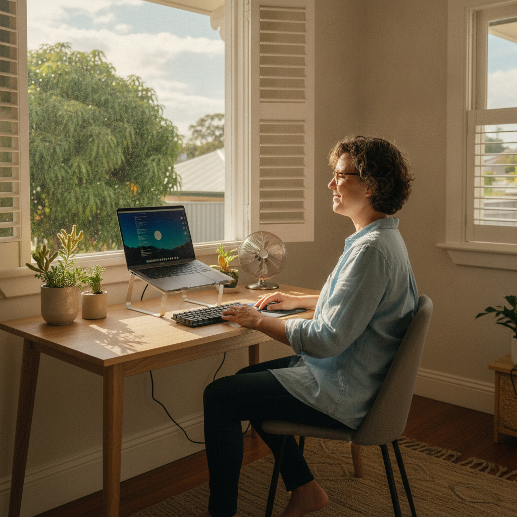 Laptop and desktop cleaning in Meadowbrook (4131) — an at-home owner pleased their computer runs cool and quiet again
