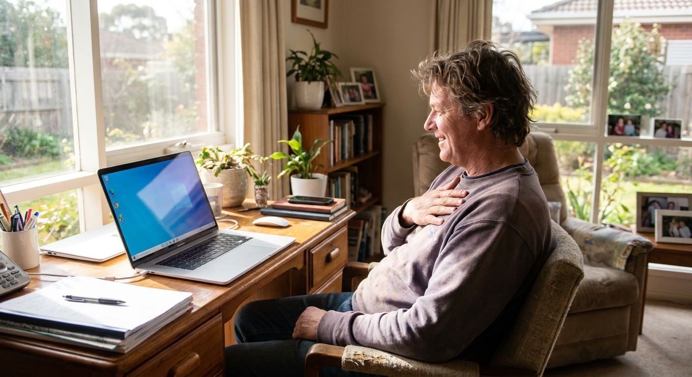 Computer cleaning in Mentone East (3194) — a local resident at home with a clean, fast, dust-free computer running cool and quiet