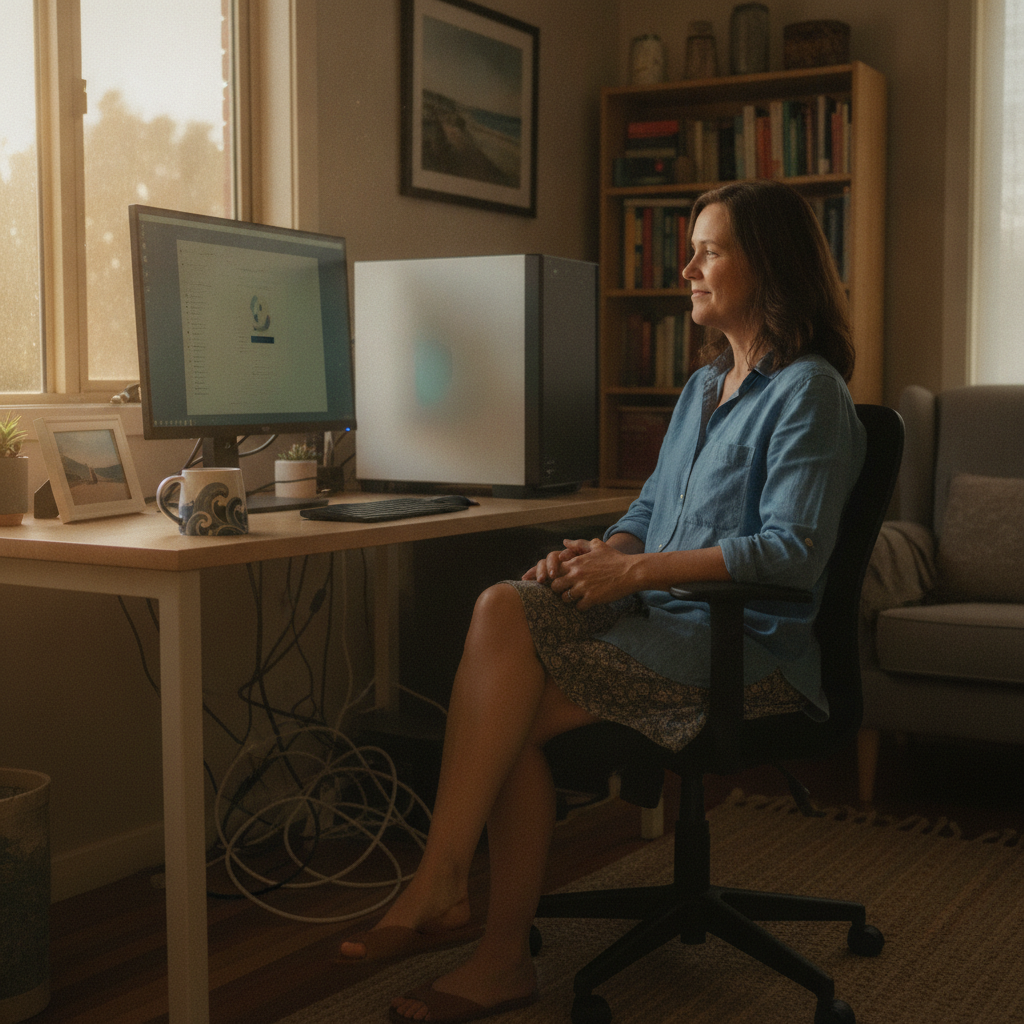 Computer cleaning in Merewether (2291) — a local resident at home with a clean, fast, dust-free computer running cool and quiet